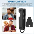 Key Organizer, Chain Holder Organizer, Minimalist Holder for keychain Secures 1-5 Keys