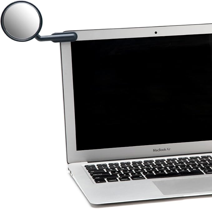 Peleg Design Watch-It – Monitor Mirror, Clip-On Cubicle, Computer Rear-View mirror, Convex for Personal Safety or Security, Cabinet Desk Rear-View Monitors Blind Spot
