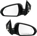 TRQ Driver & Passenger Side Power Heated Memory Mirror Set Paint to Match with Turn Signal Blind Spot Compatible with 2017-20