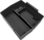 Muslogy Upgraded Center Console Organizer Compatible with 2025 Subaru Forester Middle Armrest Storage Box Insert Tray Cable Holder Interior Accessories Easy Removal (Black) Won't fit 2026 Model