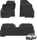 VIWIK Floor Mats for Chevrolet Chevy Bolt EUV 2022 2023 2024, All Weather Custom Car Mats Full Set 1st & 2nd Row, Automotive Floor Liners TPE Black Odorless Waterproof