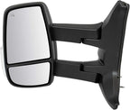 TRQ Driver & Passenger Side Mirror Set Power with Heat Compatible with 2015-2019 Ford Transit-150 Transit-250 Transit-350 Tra
