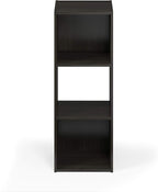 Furinno Pelli Cubic Storage Cabinet, 3x1, Espresso
