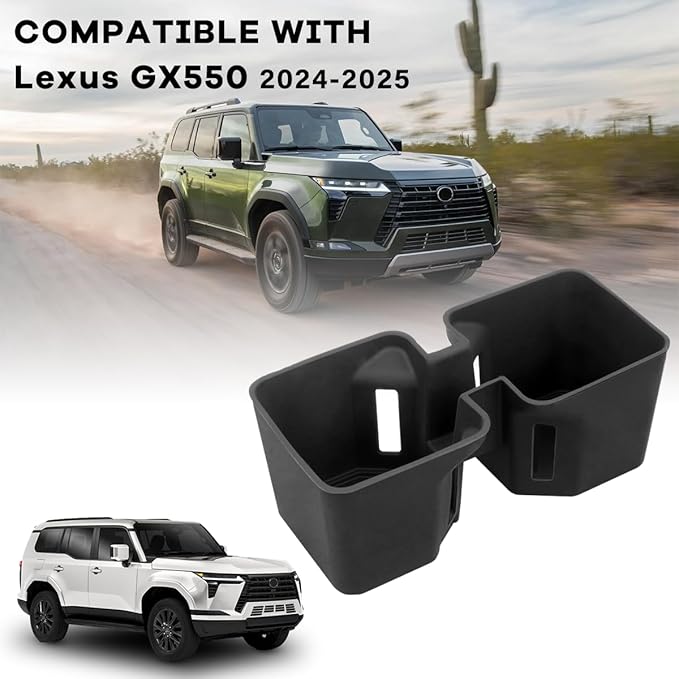 Cup Holder Insert Compatible with 2024 2025 Lexus GX550 Oversized Center Console Cup Holder Coaster Protector Noise Free Cuph