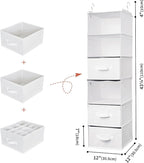 GRANNY SAYS 6-Shelf Hanging Organizer for Closet, Separable to 2 Pack 3-Shelf Hanging Shelves, Organization and Storage with 