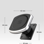 Scosche MagicMount Pro2 Magnetic Car Cell Phone Holder with AMPS Mounting Plate for Scosche/ProClip Vehicle Specific Mount Bases, Phone Stand Compatible with MagSafe, iPhone, Samsung
