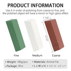 SCOTTCHEN Buffing Polishing Cutting Compounds 20 Oz.Kit-Green Fine/White Medium/Red Coarse,for Stainless Steel Aluminum Jewelry - 3 Pcs