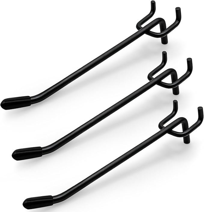 6 Inch Pegboard Hooks 36 Pack – Max Strength Tool Hangers & Organizers for Standard 3/16″ Pegboard Holes