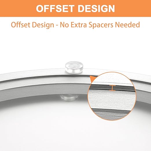 TamBee 12 Inch Lazy Susan Hardware Heavy Duty Metal Rotating Hardware Turntable Bearing Ring 300mm Turntable Lazy Susan Kit L