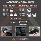 MotoShield Pro 25% VLT Nano Ceramic Window Tint for Car 20” in x 25’ ft 2PLY Roll High Heat Rejection & Glare Reduction Auto Tint Privacy Film, Rejects up to 99% IRR, 99% UV Blocking, Easy DIY Shrink