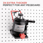 69PCS 2/4/6 Inch Extra Thick Pegboard Hooks, Heavy Duty Peg Board Organizer Accessories, Peg Board Tool Hangers Fit for 1/4" 