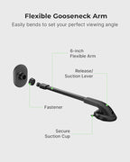 Magsafe Magnetic Phone Car Mount - Magnetic Cell Phone Holder for Car - Perfect for Magsafe Compatible Device (iPhone 14/15/16/17 and Smartphone) - Gift Accessories for Car - Gooseneck