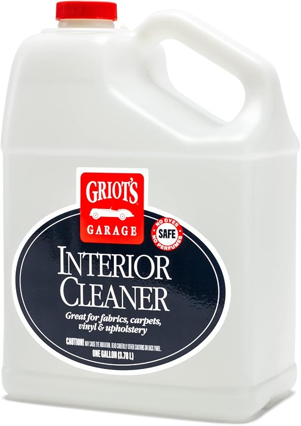 Griot's Garage Interior Cleaner Spray for Car Seats, Carpet, Upholstery Fabric, Floor Mat, Vinyl, Dashboard, Ideal for Truck,