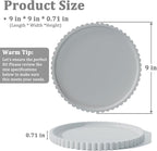 HighHerz Silicone Bathroom Countertop and Vanity Tray, Round Silicone Bathroom Tray, Modern Bathroom Decor, Coffee Table Deco