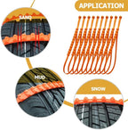 20 Pcs Car Snow Chains Zip Tie for Tire Cable Snow Tire Chains s for Cars Snow s Cable s for s Snow es Snow s for s Ties