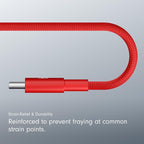 Beats USB-A to USB-C Woven Cable Fast Charging Durable and Tangle-Free Design Compatible Charger for Apple & Android Devices 