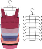 ZEDODIER 3 Pack Tank Top Hanger Space Saving, Bra Hangers for Closet Organizer, Hanging Bra Organizer Tank Tops Holder with 2