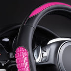 Flying Banner car Steering Wheel Cover Gel Massage Velvet Cool Warm Universal Size 15 inches SUV Truck Anti Slip Odorless Sum