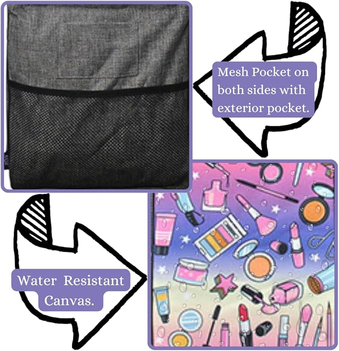 NGIL Extra Large Utility Tote Reusable Grocery Bag Oversized Collapsible for Groceries, Storage, Picnic, Beach (Makeover Dream- Black)