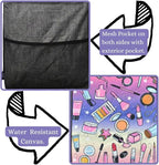 NGIL Extra Large Utility Tote Reusable Grocery Bag Oversized Collapsible for Groceries, Storage, Picnic, Beach (Makeover Dream- Black)