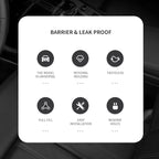 2PCS Car Seat Gap Filler,Super Flexible Car Side Seat Gap Filler CCar interior Accessories,Universal Car Organizer Between Seats for Tightly Filling Seat Gaps(Carbon Fiber/2PCS)…