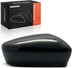 A-Premium Passenger Side Rearview Mirror Cover Cap - Compatible with Mazda 3 2014 2015 2016 2017 2018 Sedan - Smooth Black, Built in Japan