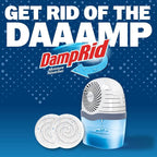DampRid Reusable Moisture Absorber with 4 Drop-In Tablets, Fresh Scent, 15.8 oz., Attract and Trap Excess Moisture &