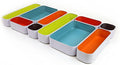 Three by Three Seattle 10 Piece Metal Organizer Tray Set for Storing Makeup, Stationery, Utensils, and More in Office Desk, K