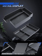 for Pathfinder Center Console Organizer Double-Layer 2022-2025 2026 Nissan Pathfinder(S/SV/SL/Rock Creek/Platinum) Accessories Armrest Box Organizer + Lower Console Organizer Tray Set 2-Pack