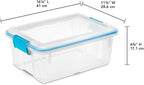 Sterilite 24-Pack Gasket Box, Weather-Resistant Storage Bins with Latching Lids, 12 Quart - Heavy-Duty Organizing Containers 