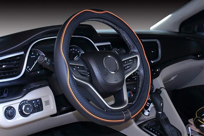 Mayco Bell Universal Standard Size Steering Wheel Cover Anti-Slip,Safety,Soft,Breathable,Durable,Full Surround,Comfortable Gr