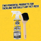 Chemical Guys Pet Mess Cleaning Kit, Furbidden Odor Eliminator 16 oz with Interior Detailing Brush Cleans, Pet Smells, Hair a