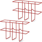 Nuenen 2 Packs MSDS Binder Holder Wall Mount MSDS Binder Rack Mounting Wire 3 Ring Storage for File Magazine Book Sheet Organ