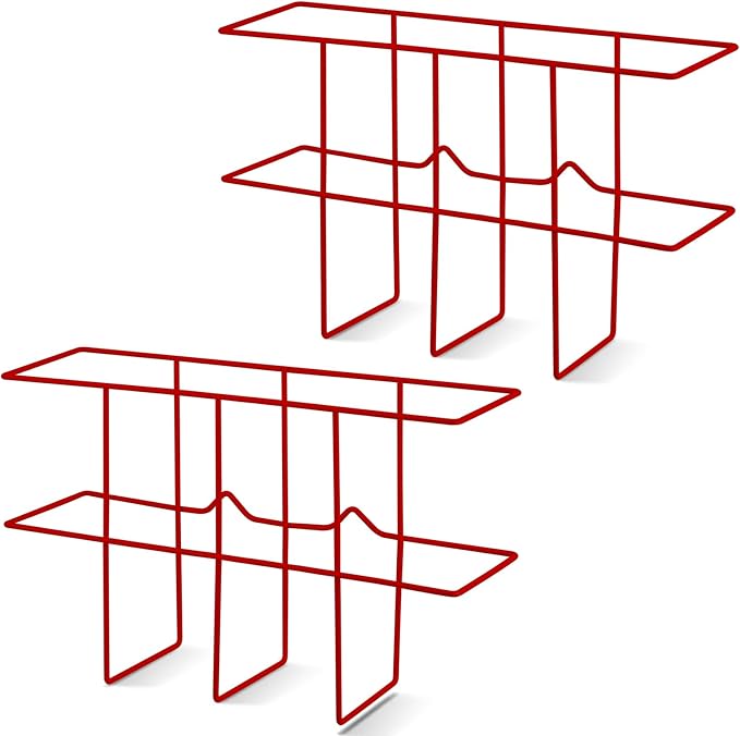 Nuenen 2 Packs MSDS Binder Holder Wall Mount MSDS Binder Rack Mounting Wire 3 Ring Storage for File Magazine Book Sheet Organ
