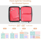 Cambond Compression Packing Cubes for Travel - Lightweight Expandable Travel Bags Luggage Organizers Travel Essentials Compre