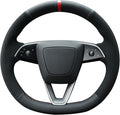 MEWANT DIY Stitching Steering Wheel Cover Wrap for Tesla Model 3 Highland 2023-2025/Model Y 2025 Highland for Tesla Model 3/Model Y Accessories