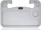 EcoNour 2 in 1 Car Steering Wheel Tray (Grey) | Multipurpose Car Steering Wheel Desk for Laptop and Food | Car Tray for Eating | Steering Wheel Accessories