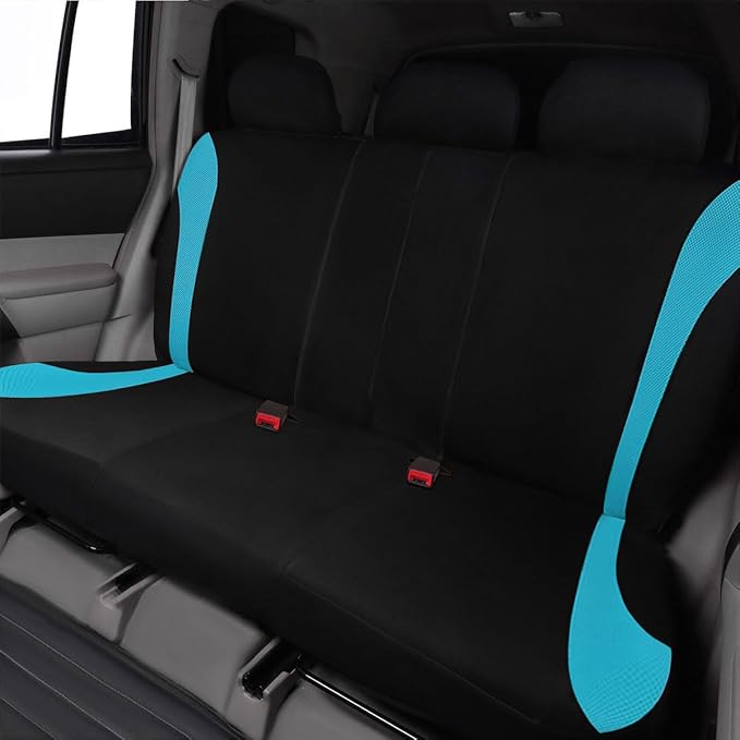 Flying Banner Car Seat Covers Front Seats and Rear Bench Mesh Fabric Rear Bench Split Polyester Cover Easy Installation SUV C