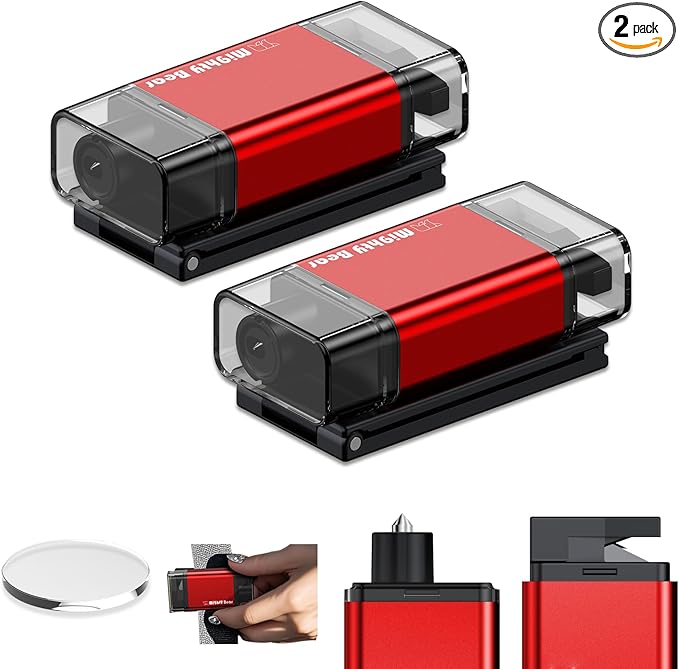 MightY Bear Window Breaker Seatbelt Cutter, 2-in-1 Car Emergency Tool, Underwater Glass Breaker for Traffic Accidents and Fam
