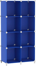 AWTATOS Cube Storage Organizer, 8 Cube Closet Organizers and Storage Shelves, DIY Stackable Bookshelf for Bedroom, Home, Admi