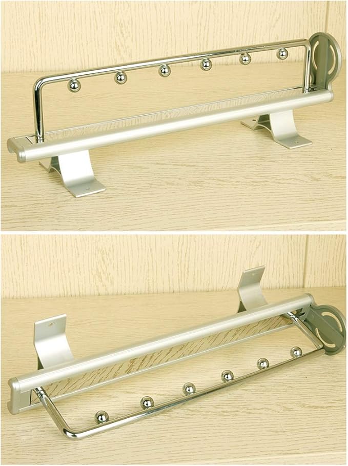 Closet Pull Out Clothes Rail,Extendable Coat Hanger with Sliding Rail,Organizer Rack for Wardrobe-9.7In,12.1In,14In,17.7In,45