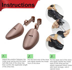 EchoDone 10 Pairs Plastic Shoe Tree Stretcher Shaper for Men