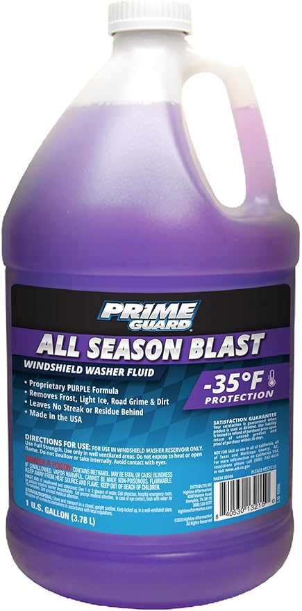 Prime Guard 93506 All Season Blast -35°F Windshield Washer Fluid - 1 Gallon