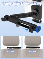 LYFlCCS Headrest Car Tablet Holder Mount with Flexible Arm Special for iPad Pro 12.9, Long Trip Back Seat Mount Fit Thickness Case for iPad air, mini, Galaxy Tab and More 4.7-13" Phone & Tablet