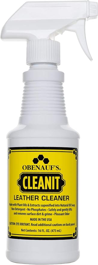 Obenauf's Cleanit Leather Cleaner - Natural Plant Oil Leather Cleaner for Boots, Furniture and Car Interior - Safe and Gentle