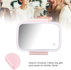 Car Sun Visor Vanity Mirror,LED Sun Visor Mirror,Car Sun Visor Makeup Mirror Surround LED Lights Plug and Play with Retractable Back Clip