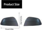 Compatible with Tesla Model Y Side Mirror Cover Replacement 2021 2022 2023 2024, Left & Right Side Rearview Mirror Cover Cap for Model Y Accessories(Silver)2pcs