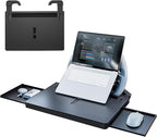 JFX Steering Wheel Tray, Car Food Tray, Car Desk for Laptop, Multipurpose Car Table for Eating & Work, Adjustable Car Tray for Laptop, Eating Food, Writing – Universal Fit for Most Vehicles