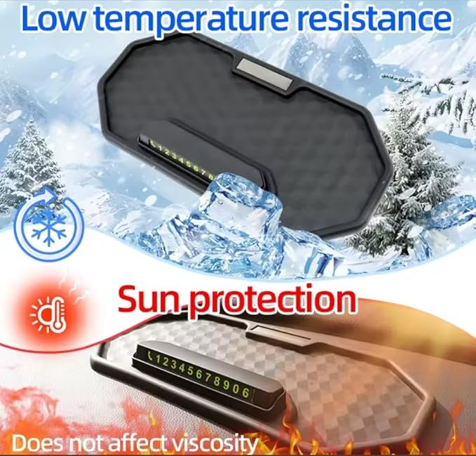 Yourkarts Anti-Slip Car Dashboard Mat for Phone, Universal Non-Slip Sticky Rubber Pad, Superior Anti-Slip Technology (Octagon