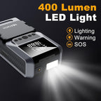 Jump Starter with Air Compressor, 6000A 150PSI Car Battery Jump Starter (10.0 Gas/8.0L Diesel) Battery Jumper Starter